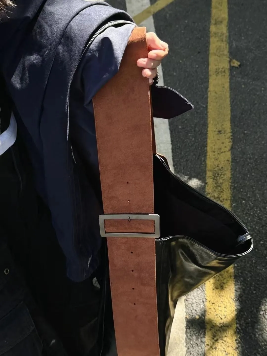 JIAERDI Retro Black Messenger Bag Women New Pu Leather Large Capacity Tote Bag Handbag Ladies High Street Casual Crossbody Bags