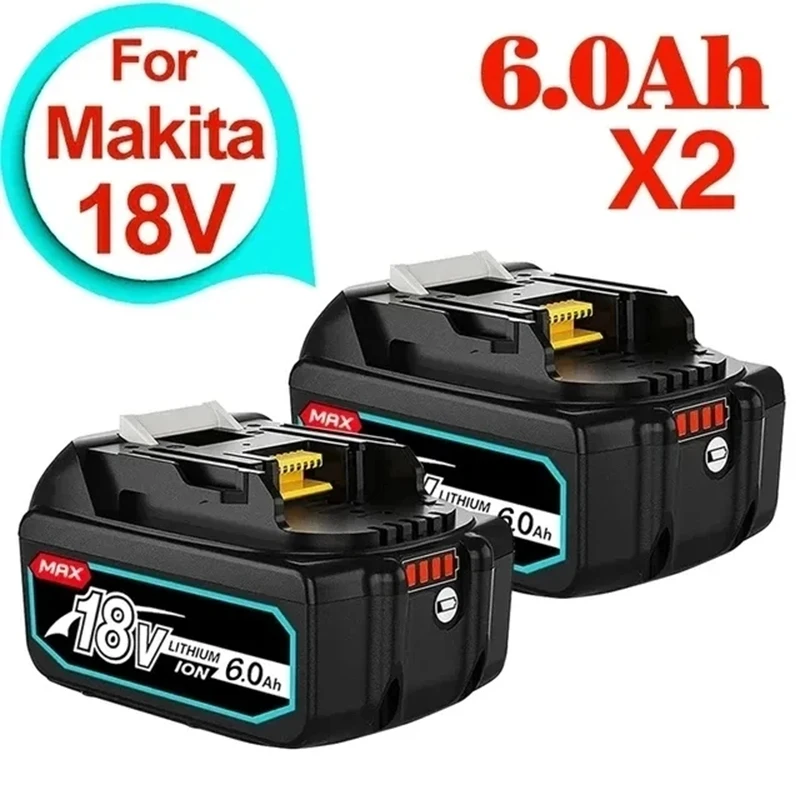 

Перезаряжаемый литий-ионный аккумулятор 18 в, 6,0 Ач BL1860b для электроинструментов Makita 18 в BL1860 BL1830b BL1850b BL1840 LXT-400 6A