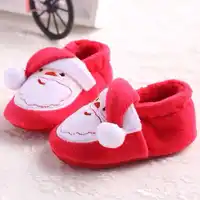 Winter Christmas Snow Boots Cute Cartoon Santa Claus children's Shoes For Baby Boys And Girls Christmas Shoes Suitable For 0-18M 4