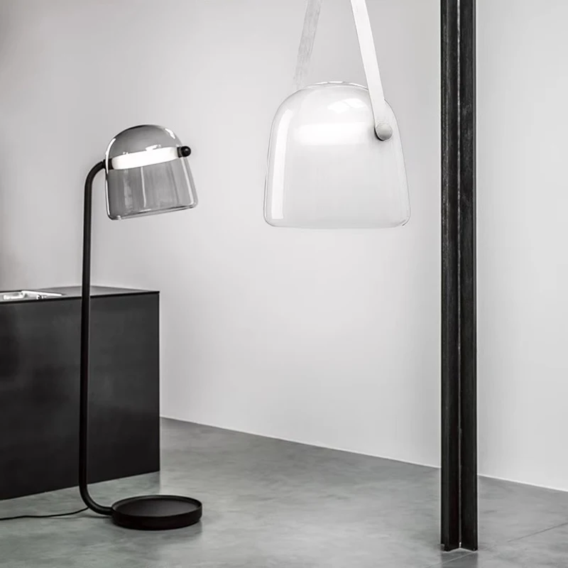 

AiPaiTe LED Modern Minimalist Table Lamp for Living Room Black/White/Smoke Grey Up to 157CM, Floor Lamp for Bedroom Study.