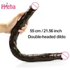 Super Long Double head Dildo Jelly Realistic Dildo Double Ended Dildo Flexible Big Penis for Lesbian Women Masturbator Sex Toys 1