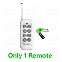 Advanced Wireless Remote Control Light Switch with Mini RF Receiver - Long - Range, High - Power Interrupter for LED and Bulb Lighting (Only 1 Remote)