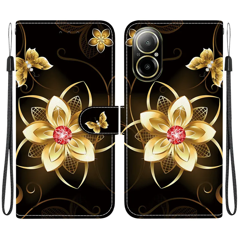 Premium Flip Wallet Leather Case with 3D Pattern and Magnetic Stand - Cute Design 2025 Edition