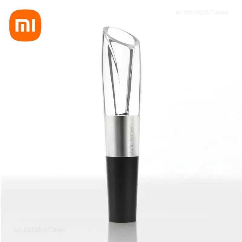 

New Xiaomi Circle joy Stainless Steel Fast Wine Decanter Wine Pouring Tool Portable Wine Manual Filter Air Intake Bottle Pourer