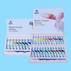 Acrylic Paint & Watercolor Set With Brush 12/24 Colors Pigment 5ml Kids Painting Kit For Beginner Students 4