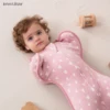 INSULAR Baby Sleeping Bag Newborn Baby Swaddle Sleeveless Sleep Sack Summer Thin Cotton Soft 2-Ways Zipper Diaper Changing 1