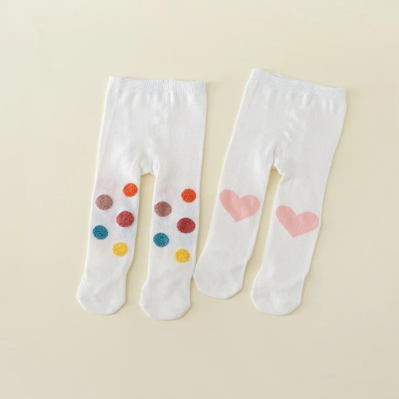 Girls Pantyhose Knit Tights 0-24M For Infant Baby Girls