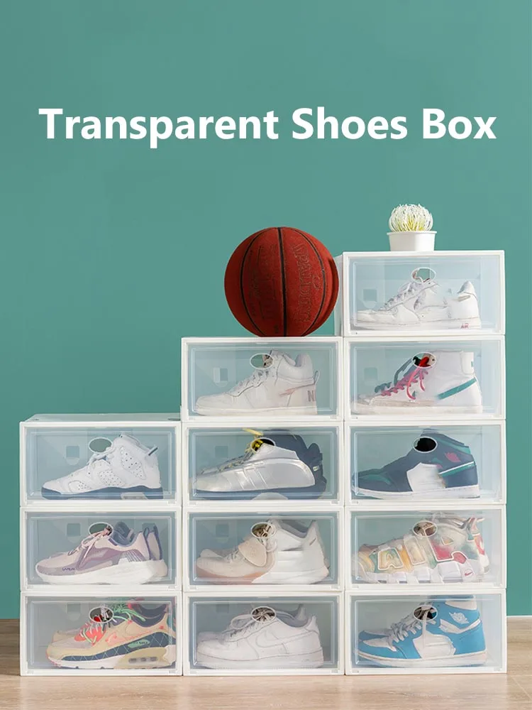 Transparent Shoes Box Sneaker Basketball Shoes Storage Organizer