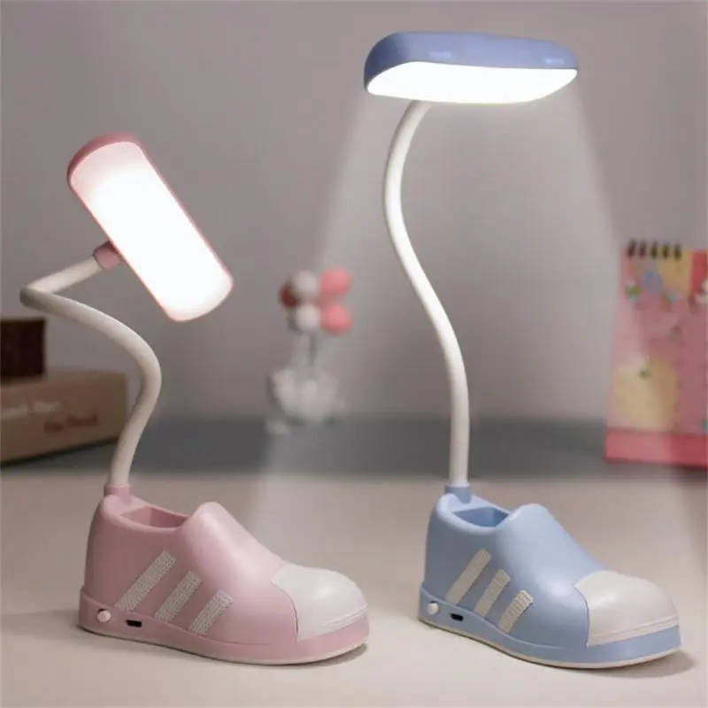 

Led Eye Protection Reading Light Three Color Selection Mini Usb Charging Fall-proof Convenient Dormitory Night Light Table Lamp