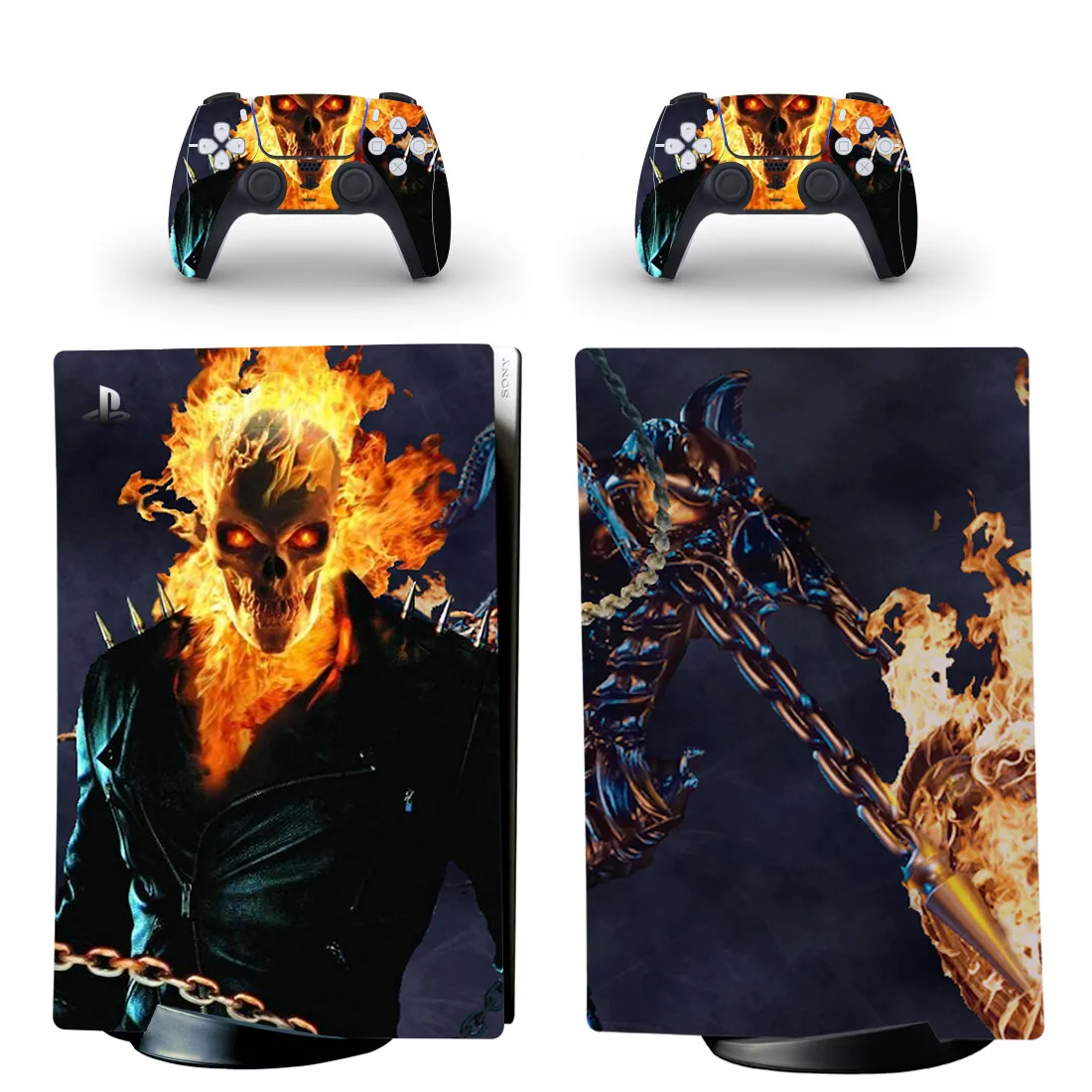 Ghost Rider Ps5 Digital Skin Sticker Decalcomania Cover Per Playstation 5 Console E Controller Ps5 Skin Sticker