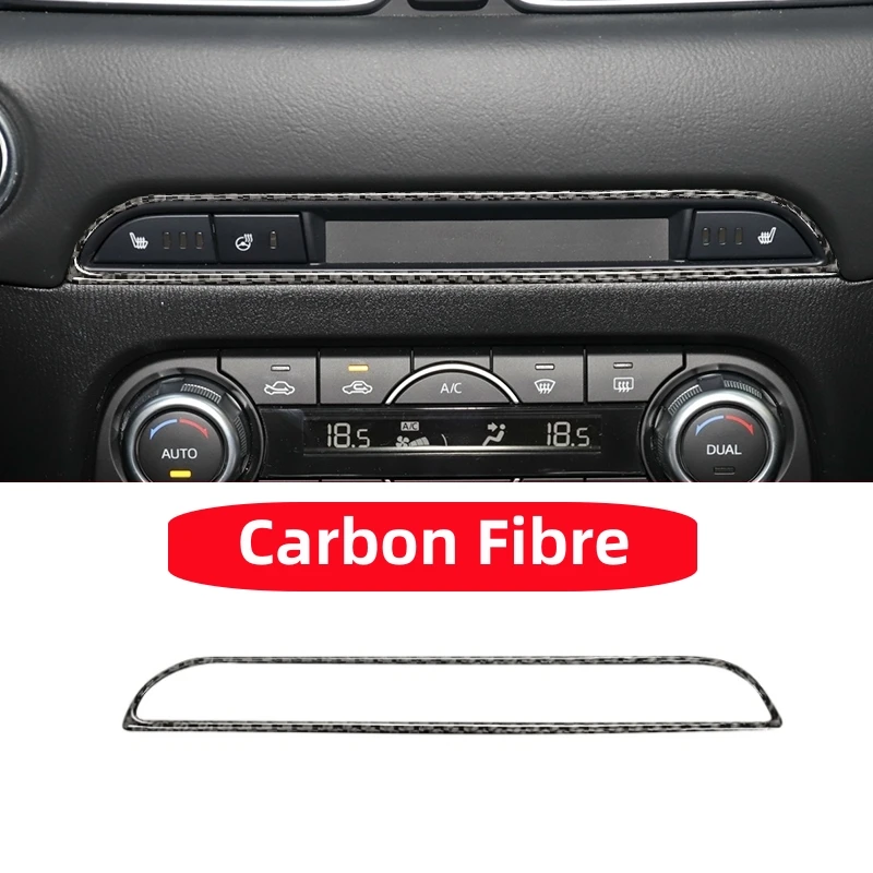 

For Mazda CX-5 CX5 2017 2018 Central Control Panel Decoration Trim Sticker Decal Auto Interior Accessories Carbon Fiber Sticker