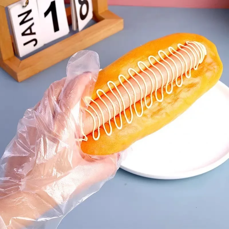 100/1000Pcs Transparent Disposable Gloves Waterproof Food Grade Gloves Kitchen Cleaning Tools Home DIY Cooking Baking Tools disposable gloves disposable nitrile gloves vinyl disposable gloves disposable plastic gloves