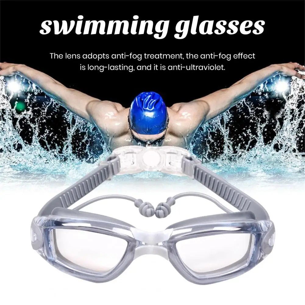 

Lightweight Swim Goggles Waterproof Anti-fog Swim Goggles for Adults with Earplug Lens Diving Equipment Men Women for No