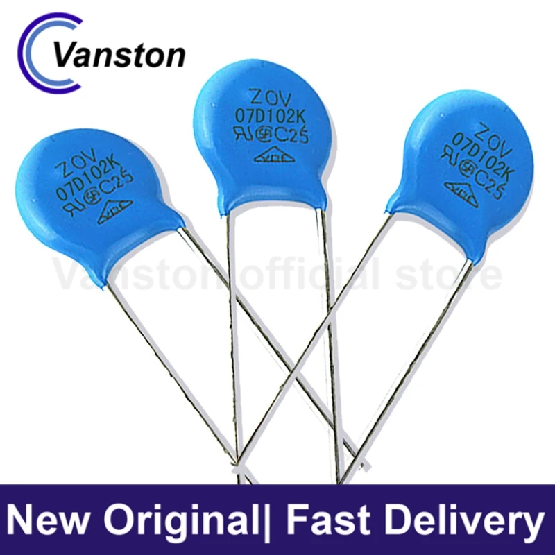 20 Pz Direttamente Inserito Varistore 7 D102K Blu Fulmine Limitatore Di Sovratensione 07 D102K Protezione Contro Le Sovratensioni