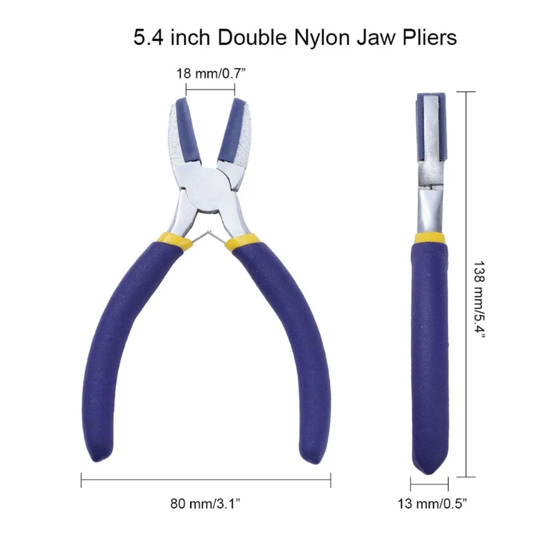 Nylon for Head Steel Jaw Pliers for Beading Looping Shaping Wire Jewelry Making Tool Hardware Accessories for Jewelry