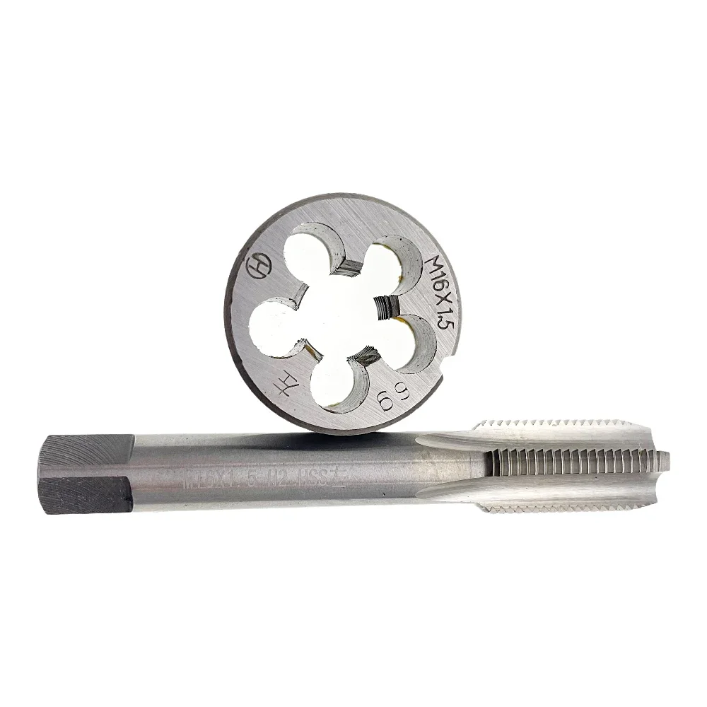 

M16x1.5 Tap and Die Left Hand M16 x 1.5 Metric Tap Die Set Thread Hand Tools HSS M16 x 1.5 Tap Threading Tool