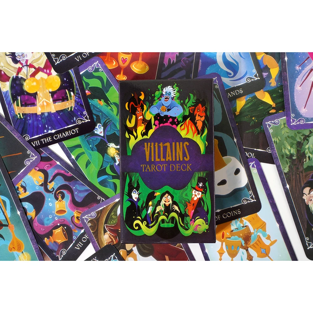 Villains Tarot Deck Labyrinth Movie Pop Culture Traditional 78-Card With Pdf Guidebook for Beginners