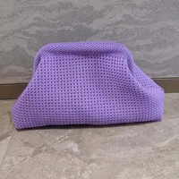 Storage Bag Polyester Summer Beach Clutch Bag Soft Elastic Small Crochet Handbag Breathable Large Capacity Purse Party - Image 4