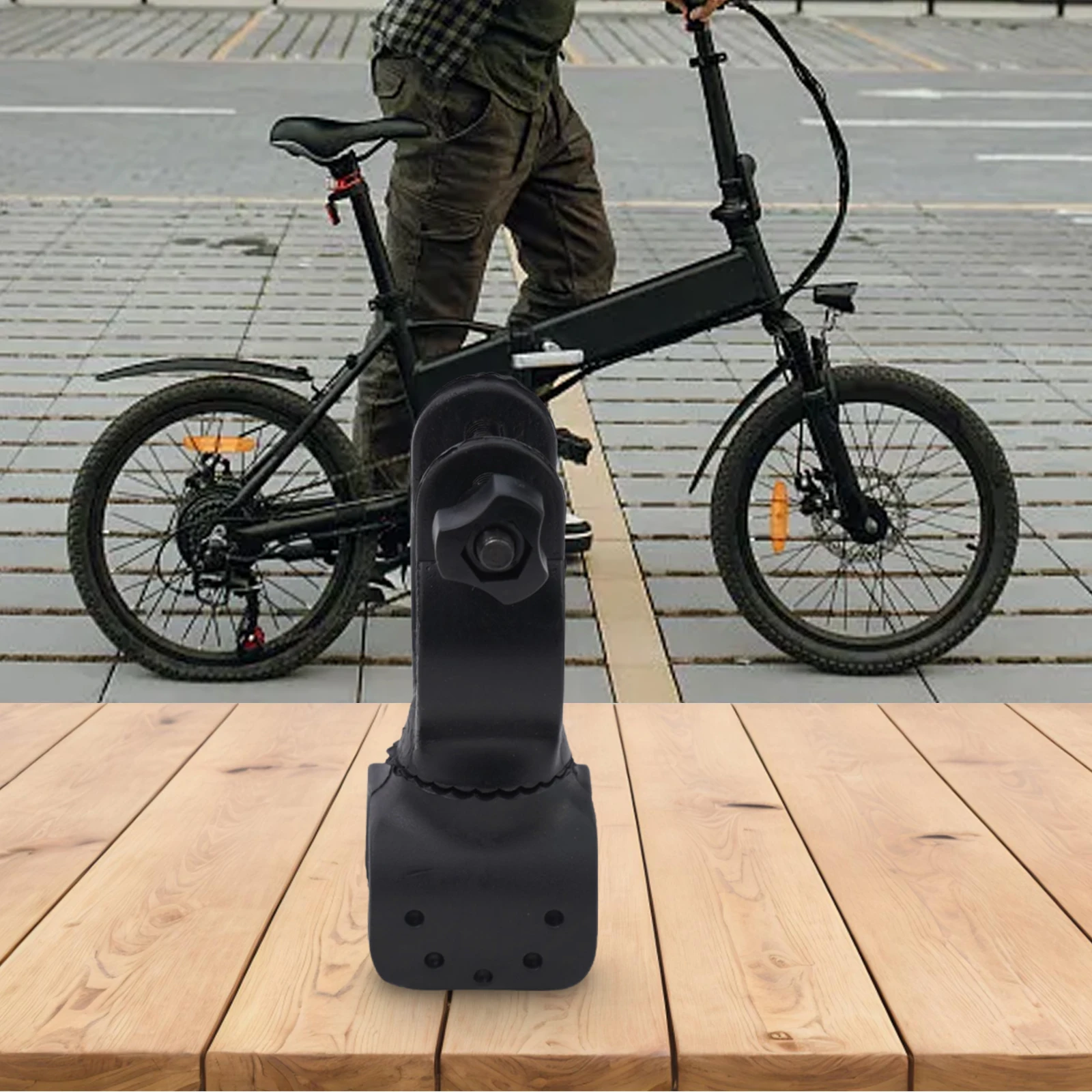 

Bicycle Light Clip Handlebar Holder Light Clip Handlebar Holder TPR+plastic 360 Rotation Black Fit 2.5cm Handlebar Brand New