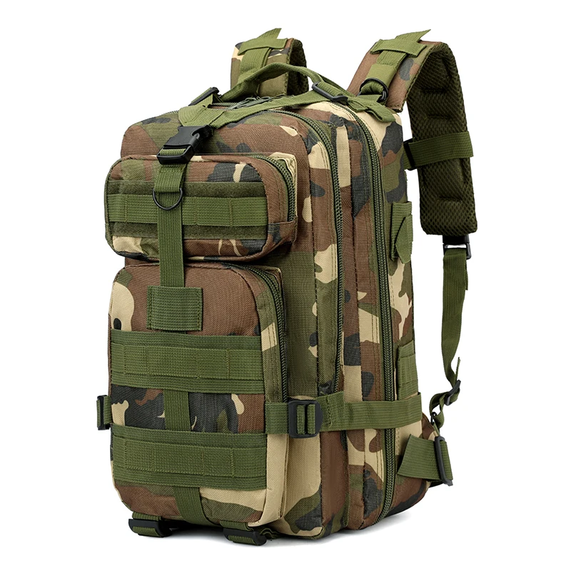 Tactical Outdoor Backpack - Equipped with multiple compartments, zippered closure, suitable for travelers, campers, and outdoor