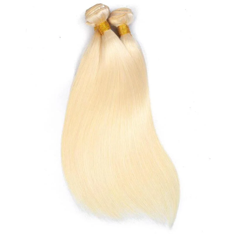 613 Honey Blonde bone Straight Human Hair Bundles Virgin Hair Extensions Brazilian Hair Weave 1/3/4 Raw Hair Bundles 10-46inch