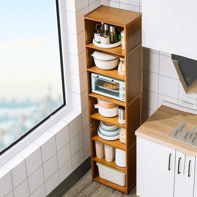 Shelf Closet Kitchen Cabinets Sideboard Storage Bamboo Display Filing Kitchen Cabinet Laden Corner Archivadores Dining Room Sets