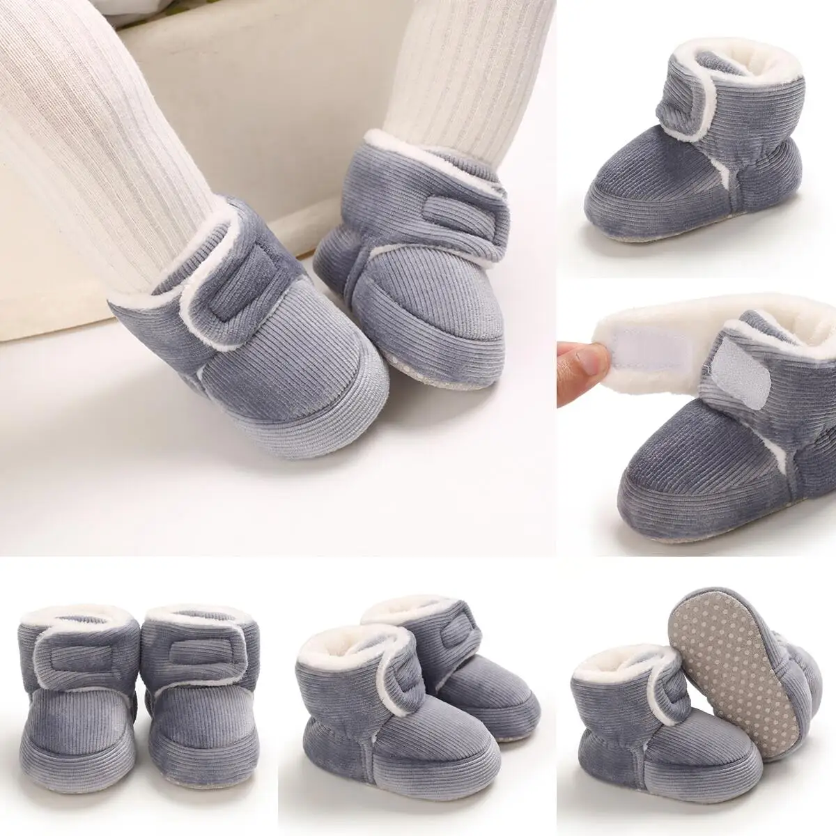 Chaussures de marche antidérapantes en coton pour bébé, baskets décontractées à semelle souple, bottes chaudes, à la mode