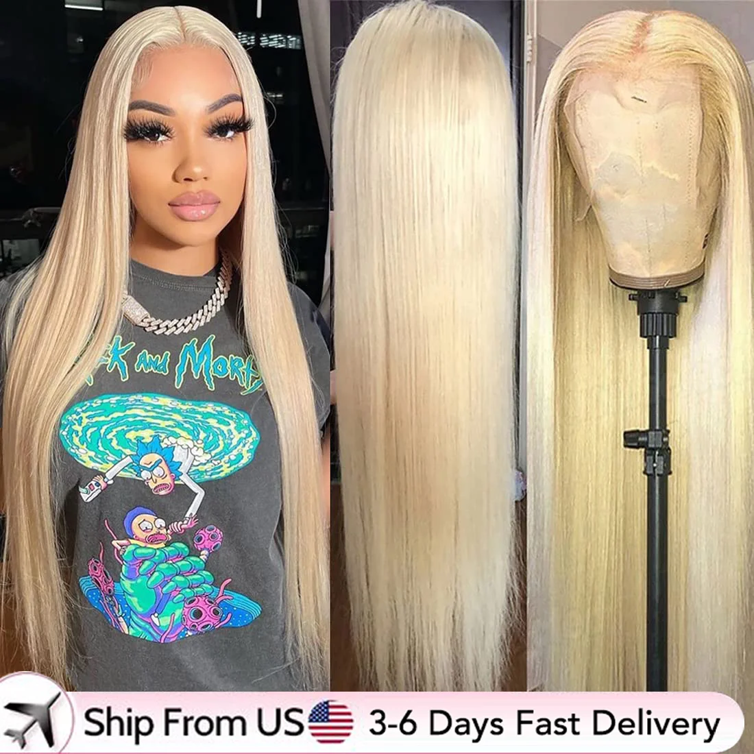 13x6 HD Transparent 613 Blonde Lace Frontal Wig 100% Human Hair Bone Straight Wear go Glueless 6x4 HD Lace Front Human Hair Wigs human hair wig