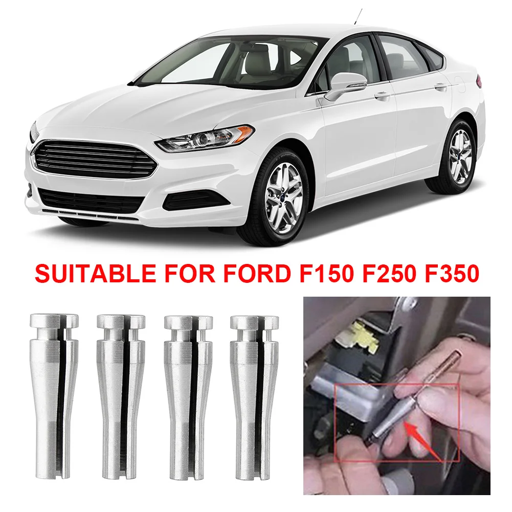 Car Rear Door Latch Cable Aluminum Alloy Door Latch Lock Cable Repair Kit Silver for Ford Expedition Excursion Navigator Ranger