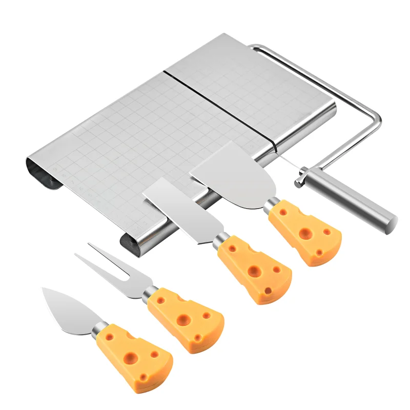 10pcs Cheese Slicer Kit Cutting Board with 5 Cutting Wires Cheese Knifes  Stainless Steel Cheese Cliser Wires for Cheese Tools images - 6