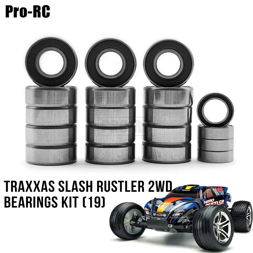 

Полный комплект герметичных подшипников для 1/10 Traxxas Slash rdler 2WD, обновленная деталь для радиоуправляемого монстр-ТРАКА (19 шт.)