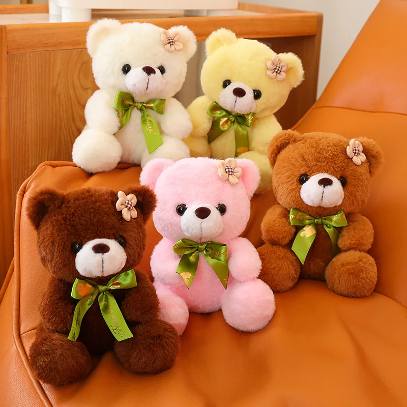 1pc 20CM Super Cute Sitting Teddy Bear Plush Toys Kawaii Bear