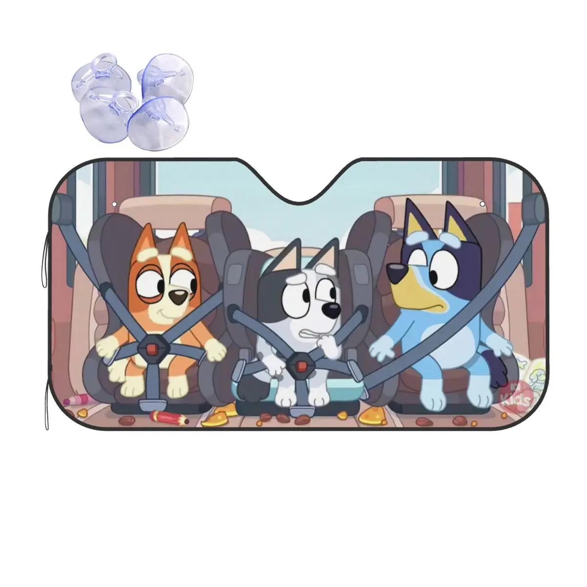 

Kawaii Blue Fashion Sunshade Windscreen 70x130cm Cute Cartoon Aluminium Foil Car Sunshade Sunscreen Curtain