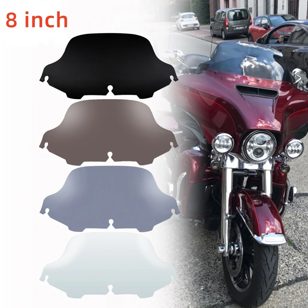 

Motorcycle 8 Inch Windshield Upper Fairing Windscreen Cover For Harley Electra Street Glide Touring Ultra Classic FLHTK 1996-13