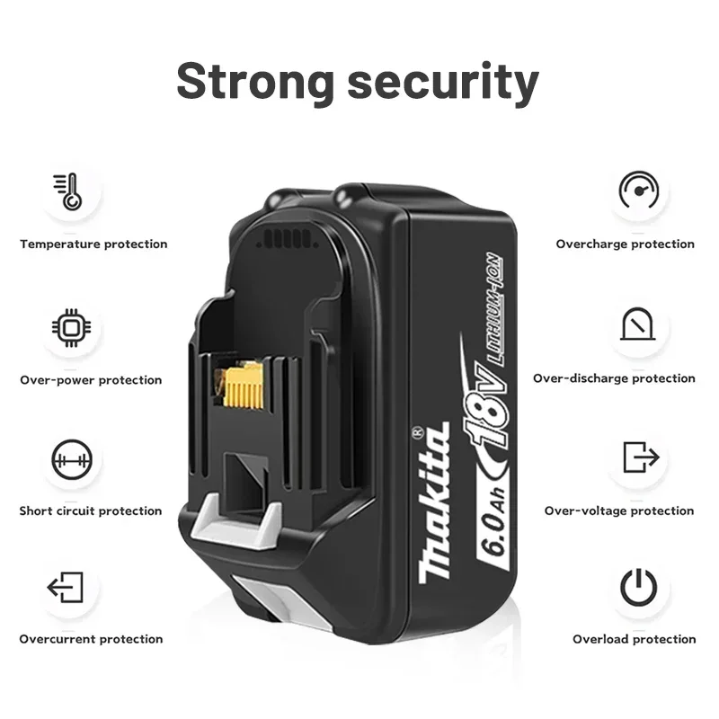 Makita-compatible charger with indicator lights