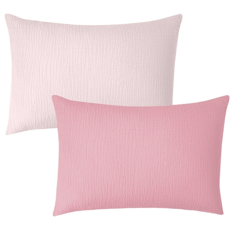 2xBreathable Pillow Case Sleeve with Envelope Designing for Baby's Skin