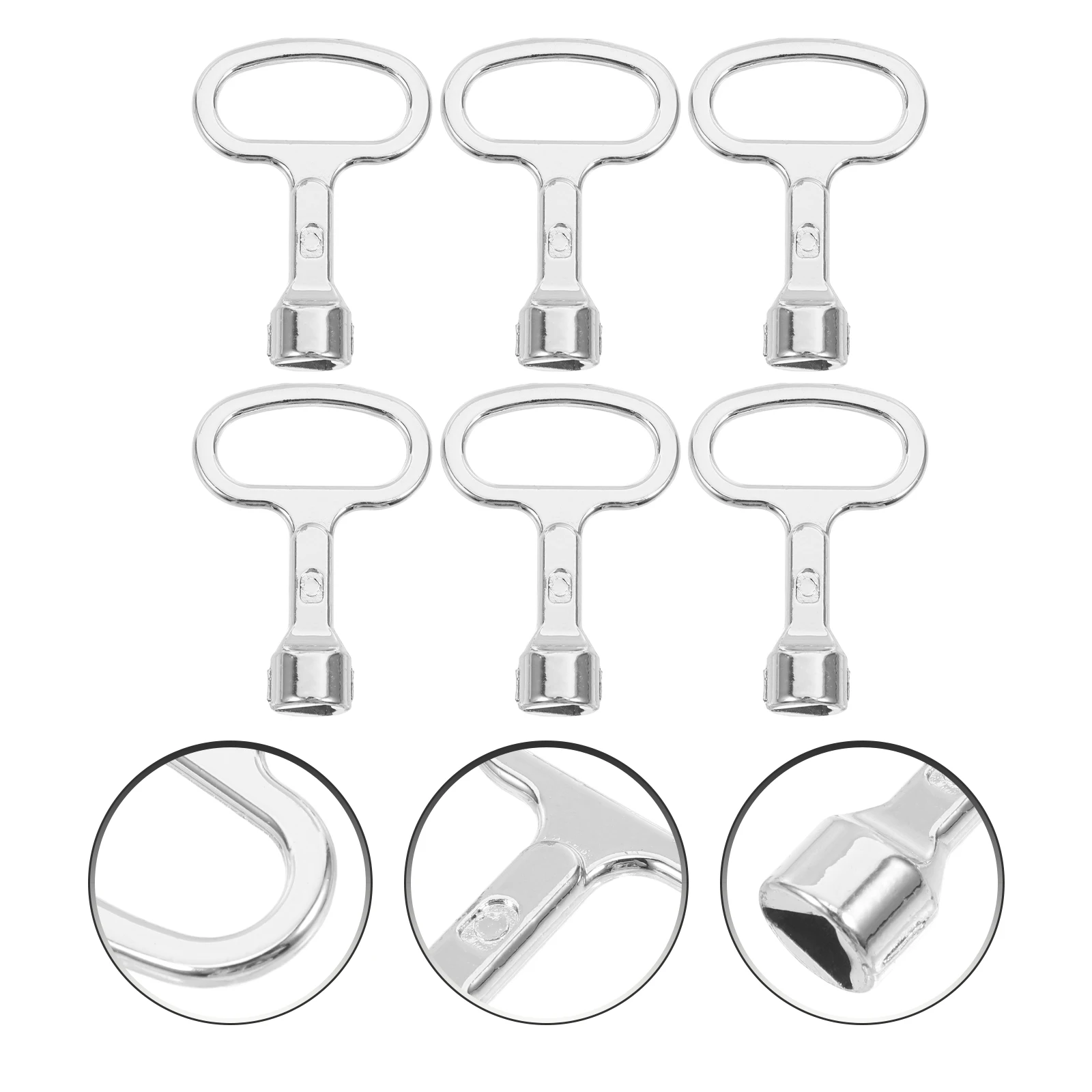 쓰레기통 용 6PCS 알루미늄 삼각형 키 금속 적합한 커뮤니티 아파트 쇼핑몰 학교 과일 상자 야외