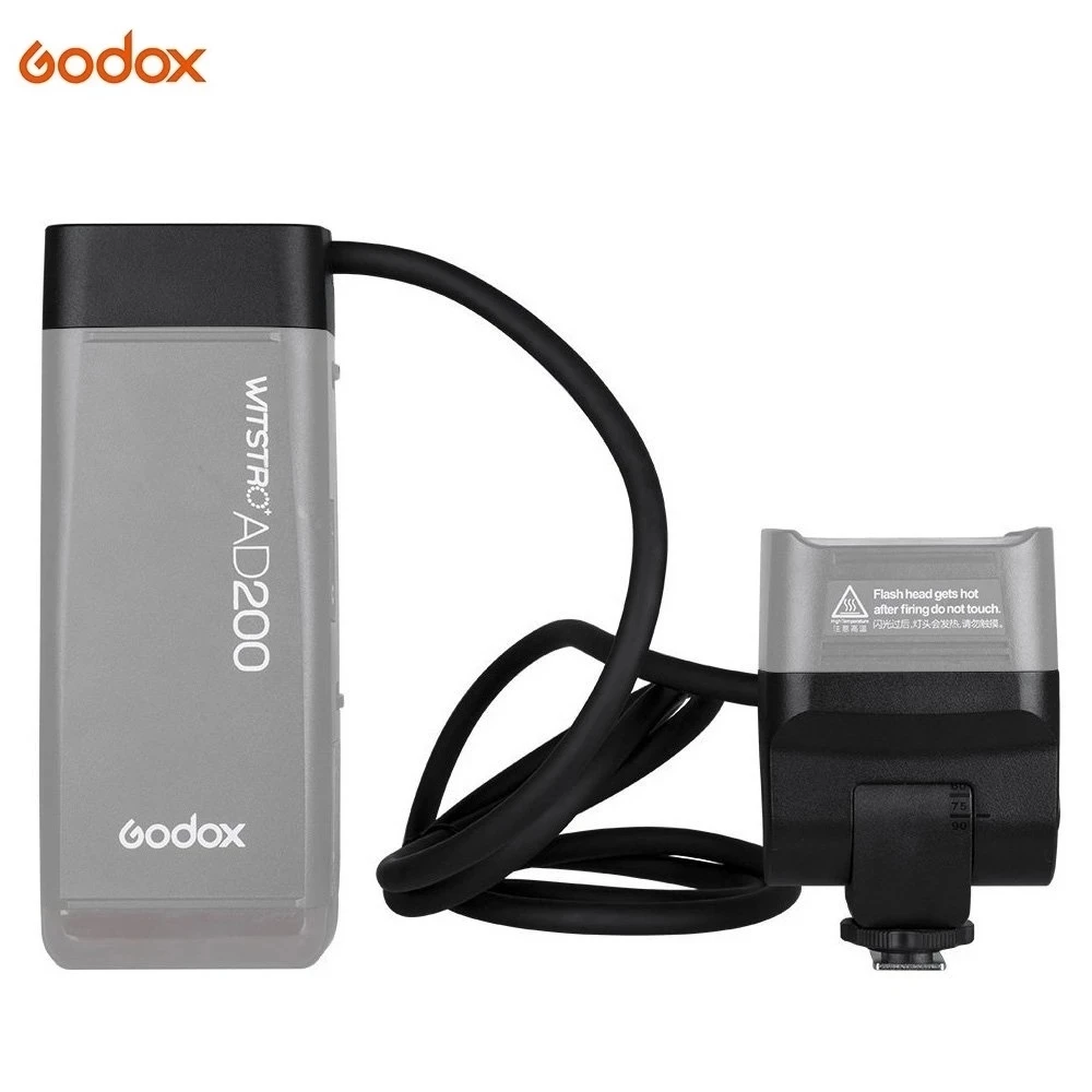 Godox Ec200 Ad200 Extension Flash Head Con Cavo Da 2M Lampada Portatile Off-Camera Per Godox Ad200 Ad200Pro Flashpoint Evolv