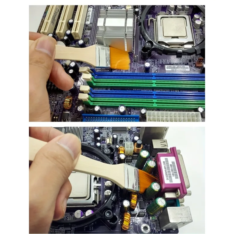 3Pcs 정전기 방지 청소 브러시 ??노트북 PC 카메라 키보드 갭 먼지 제거 도구 용 다목적 먼지 제거 브러시