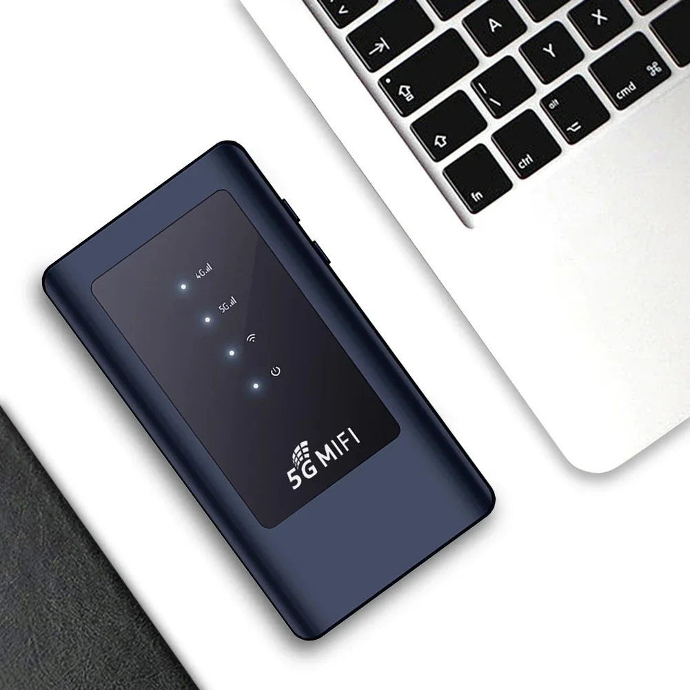 4G MiFi Mobile Modem Portable Wi-Fi Device with SIM Card Slot WiFi5 Dual Band 5Ghz Hotspot 4400mAh Wireless Wifi Router For Home