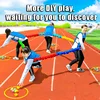 Outdoor Games Team Building Develop Sport Entertainment Toys Children Elasticity Rope Circle Running Push for Kids Sensory Rope 2