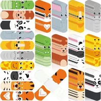 50pcs/set Cartoon Band Aid Panda Monkey Lion Tiger Zebra Giraffe Pattern Plasters for Kids Waterproof Patch Adhesive Bandages 1