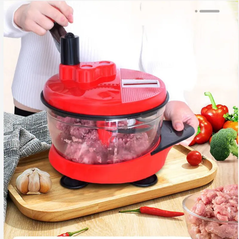 

Kitchen Manual Food Processor Blender Potato Masher Ricer Self-standing Crusher Meat Mincer Grinder Hand Vegetable Mixer Cutter