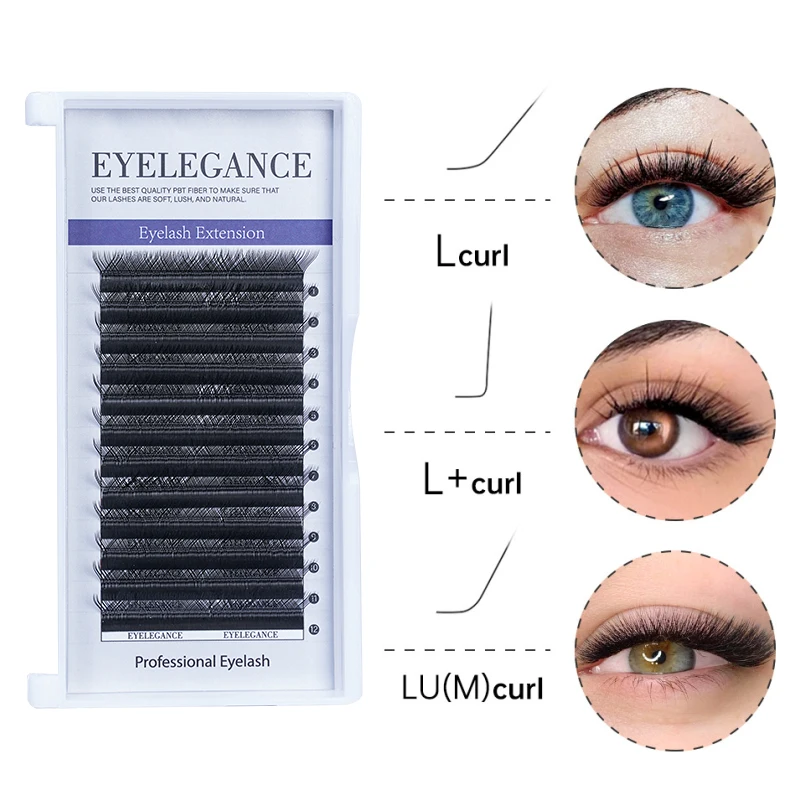 

EYELEGANCE YY Shape Lashes Indivudual Natural 0.07 L/LC/LD/LN Curl 7-15mm Y Lashes Eyelashes Extensions Supplies