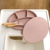 Cartoon Baby Bowls Plates Spoons Silicone Suction Feeding Food Children's Tableware BPA Free Non-Slip Baby Dishes Bowl for Kids 1