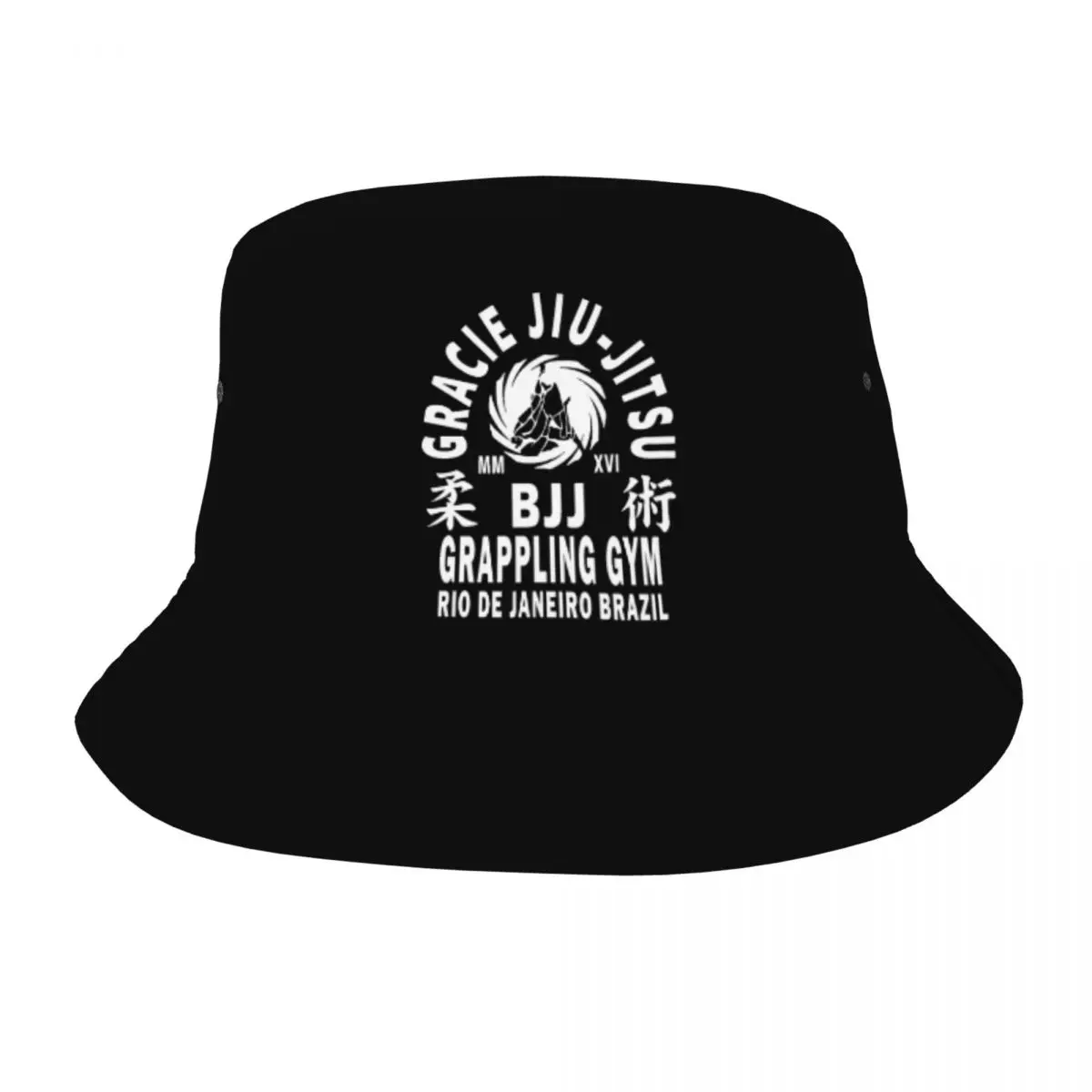 

Brazilian Jiu Jitsu Rio De Janeiro MMA BJJ Bob Hat for Men Women Vocation Field Hat for Hiking Fishing Fisherman Hat Ispoti