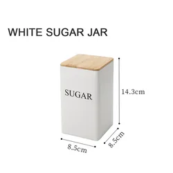 Bamboo - Lidded Metal Storage Jar for Coffee, Tea, and Sugar (03)