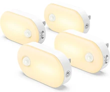

2022 New Motion Sensor LED Night Light Plug in Dimmable Smart Night Light Wall Lamp For Baby Kids Bedside Bedroom Corridor Lamp