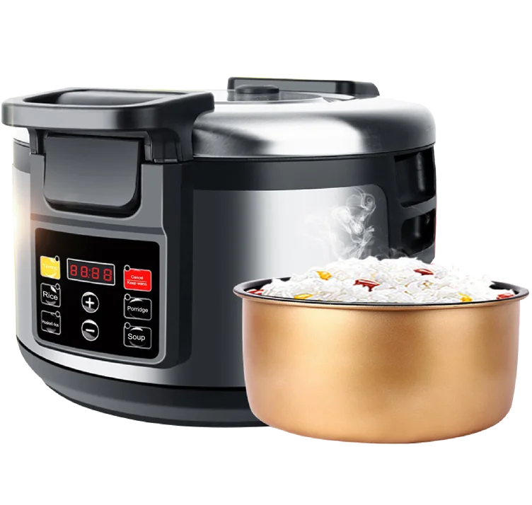 Okicook Smart Panel 19 Liters Commercial Rice Warmer Stainless Steel Non Stick Pot Restaurant Food Warmer Equipment