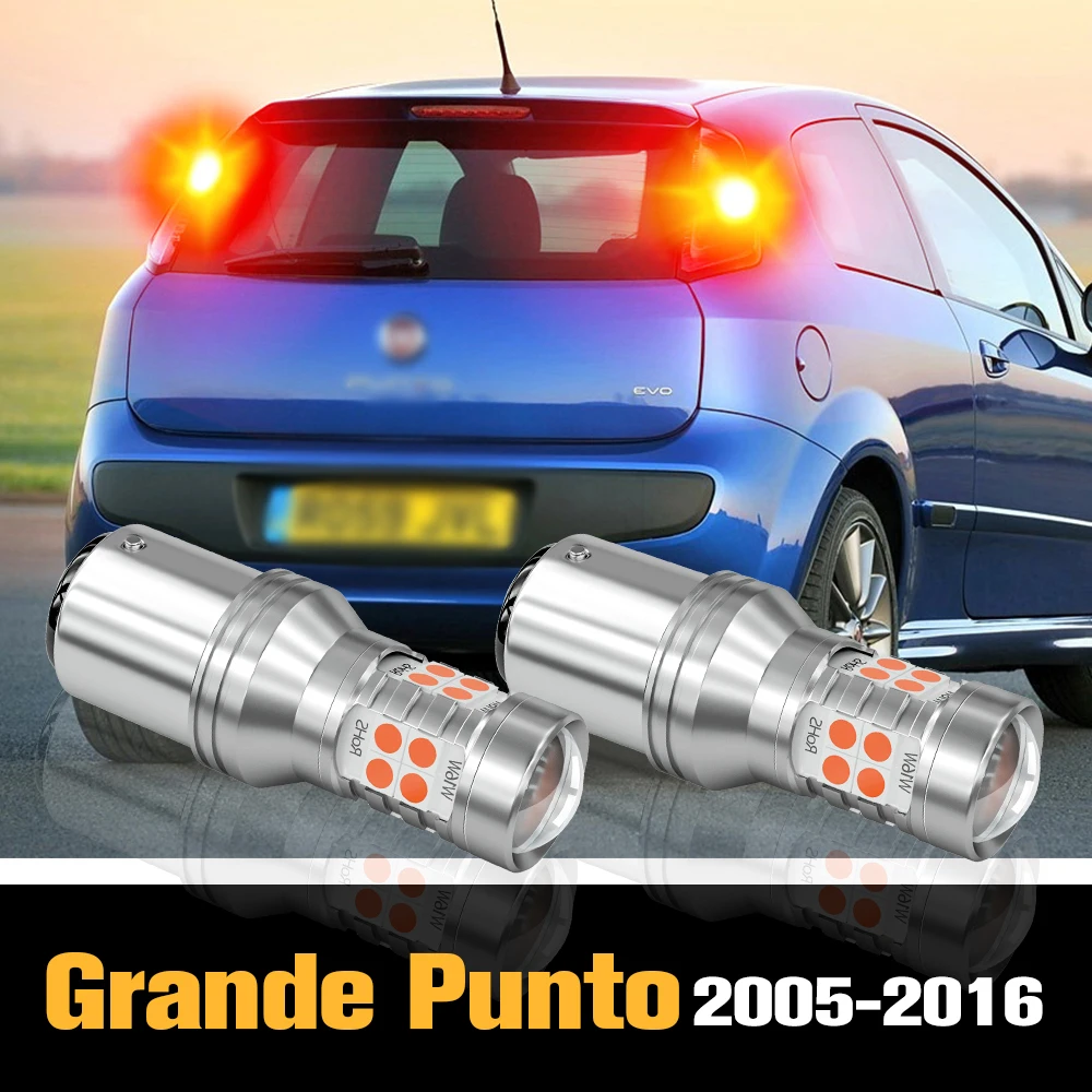 

2pcs Canbus LED Brake Light Accessories For Fiat Grande Punto 2005 2006 2007 2008 2009 2010 2011 2012 2013 2014 2015 2016